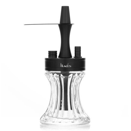 Wasserpfeife Aladin 2Go Alu Black + Case