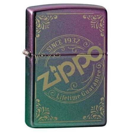 ZIPPO - LOGO IRIDESCENT LASER ENGRAVED