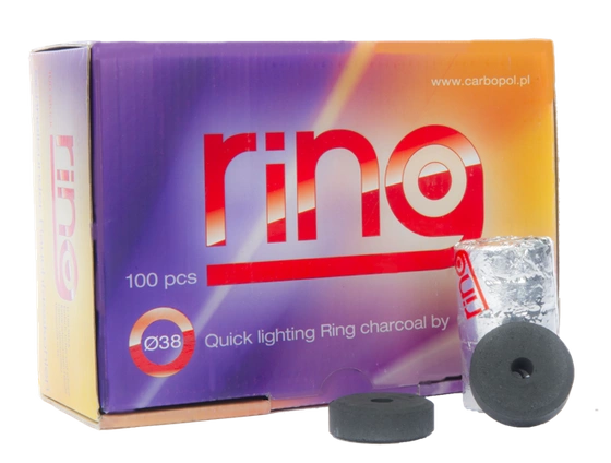 Węgiel Do Fajki Wodnej Samorozpalający Carbopol Ring 38mm