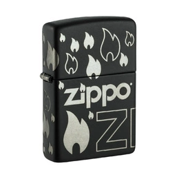 ZIPPO - ZIPPO Black Matte With Chrome