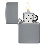 Feuerzeug ZIPPO - REG FLAT GREY