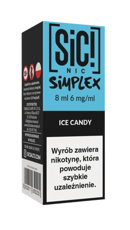 E-Liquid SIC! NIC 8ml - Ice Candy 6mg