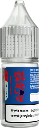 Liquid MenthoLove 10ml - Black Heart 3mg