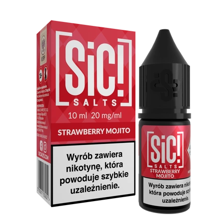 Liquid SIC! Salt 10ml - Strawberry Mojito 20mg