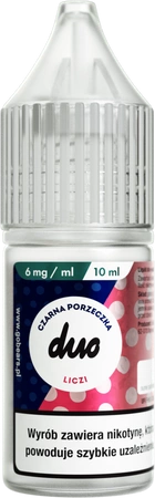 Liquid DUO 10ml - Czarna Porzeczka Liczi 6mg