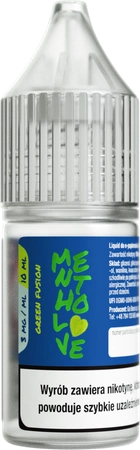 E-liquid MenthoLove 10ml - Green Fusion 3mg