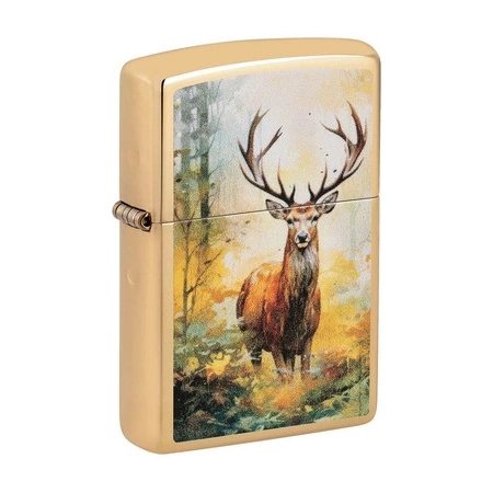 ZIPPO - Watercolor Deer Brass