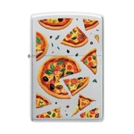 ZIPPO - Pizza Design Satin Chrome