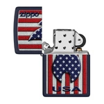 ZIPPO - Patriotic Flame Navy Matte