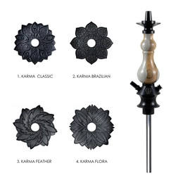 Hookah Stem Karma 0.1 Walnut Gray
