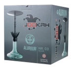 Wasserpfeife Jookah Aluriium Nr. 03 Big Size Black/Blue Glow