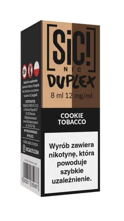 Liquid SIC! NIC 8ml - Cookie Tobacco 12mg