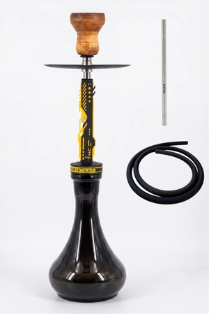Waterpipe Y.K.A.P. Neo Mod Yellow + Black Drop