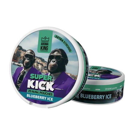 Saszetki nikotynowe Aroma King NoNic Super Kick - Blueberry Ice 5mg 