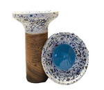 Shisha-Kopf Oblako Flow Light Blue On White