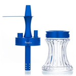 Wasserpfeife Aladin 2Go Alu Blue + Case