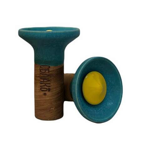 Shisha-Kopf Oblako Flow Yellow On Blue