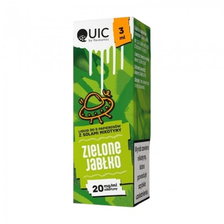 E-Liquid QUIC Salt 3ml - Green Apple 20mg