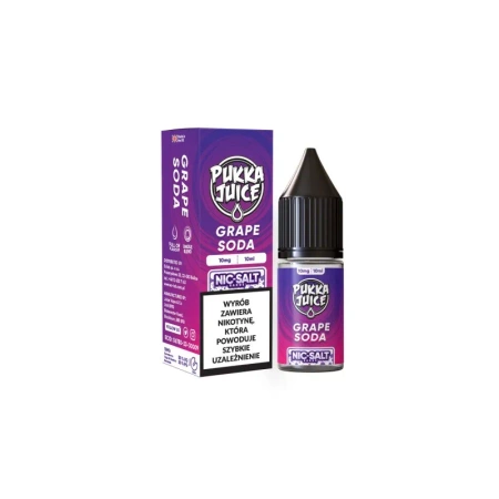 Liquid Pukka Juice Salt 10ml - Grape Soda 10mg