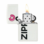 ZIPPO - Pink Donut White Matte