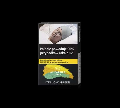 Tytoń do shishy Al Fakher 50g Yellow Green (Cytryna Mięta) 