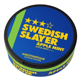 Nicotine pouches Swedish Slayer Apple Mint 3/4