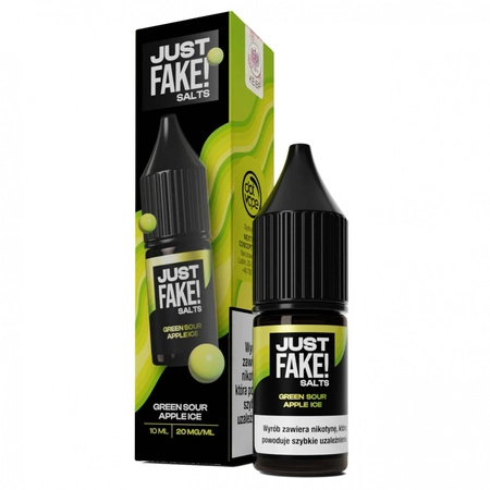 Liquid JustFAKE! Salts 10ml Green Sour Apple ICE 20mg