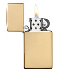 Feuerzeug ZIPPO - SLIM BRASS HIGH POLISHED