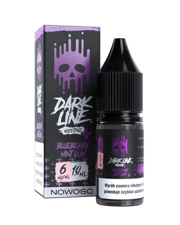 Liquid Dark Line Nicotine+ 10ml - Blueberry Mint Gum 06mg