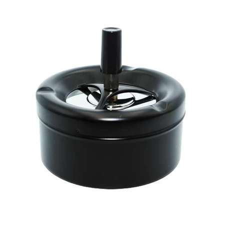 Rotating ashtray 11cm - Black