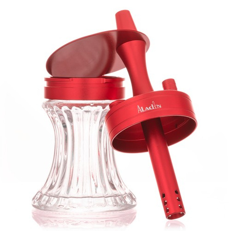 Wasserpfeife Aladin 2Go Alu Red + Case