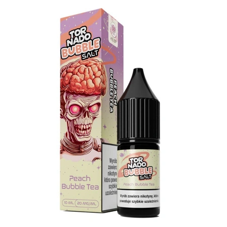 E-Liquid Tornado Salt 10ml - Peach Bubble Tea 20mg