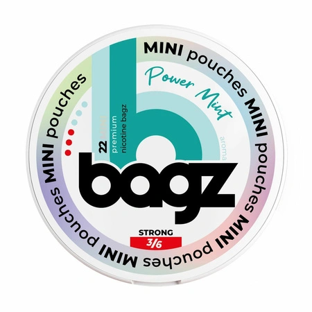 Woreczki Nikotynowe BAGZ Power Mint 3/6 STRONG MINI