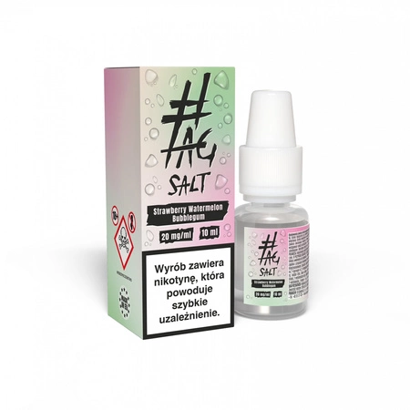 E-liquid #TAG Salt Drinks 10ml - Strawberry Watermelon Bubblegum 20mg