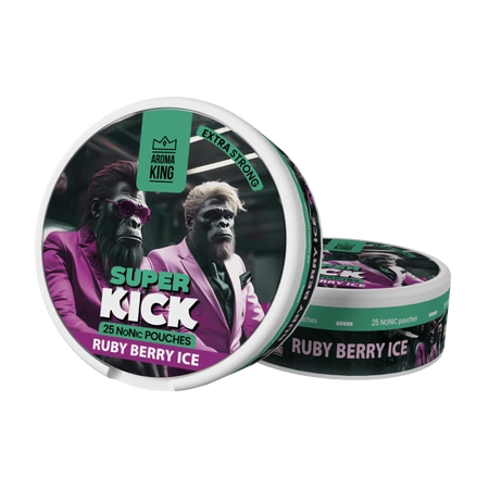 Saszetki nikotynowe Aroma King NoNic Super Kick - Ruby Berry Ice 5mg