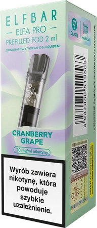 Cartridge ELFBAR Elfa Pro Pod Cranberry Grape 20mg 2ml