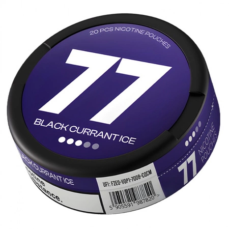 Woreczki Nikotynowe 77 Black Currant Ice 10,4mg