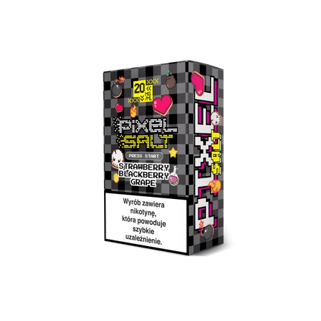 E-Liquid PIXEL Salt 10ml - Strawberry Blackberry Grape 20mg