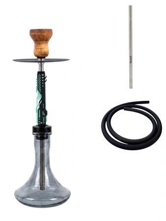 Waterpipe Y.K.A.P. Neo Mod Green + Grey Craft