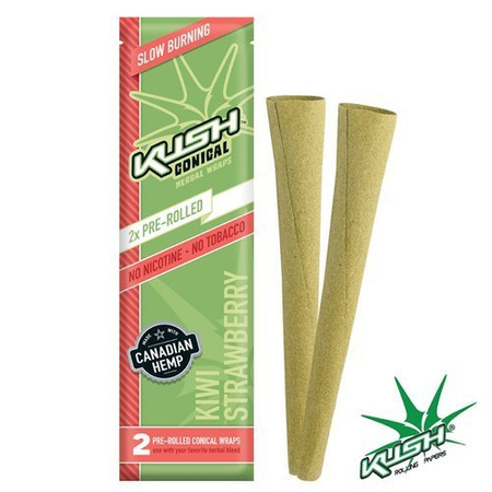 Zigarettenpapier Kush Herbal Cones x2 Kiwi-Strawberry