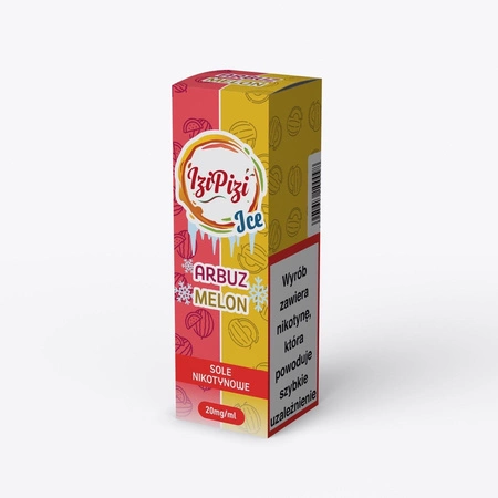 E-liquid Izi Pizi Salt 10ml - Arbuz Melon Ice 20mg