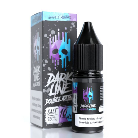 Liquid Dark Line Double Salt 10ml - Grape Menthol 10mg