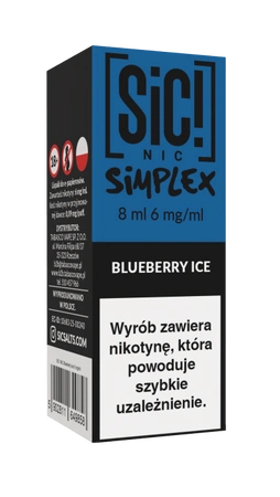Liquid SIC! NIC 8ml - Blueberry Ice 6mg