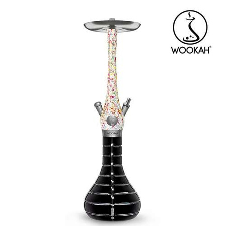 Wasserpfeife Wookah Mastercut Striped Black Abstract