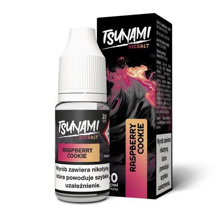 Liquid Tsunami Salt 10ml - Raspberry Cookie 20mg