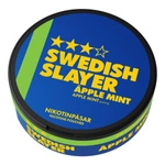 Nicotine pouches Swedish Slayer Apple Mint 3/4