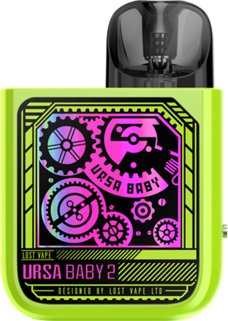 E-Zigarette POD Lost Vape Ursa Baby 2 Pop Green x Time Gear