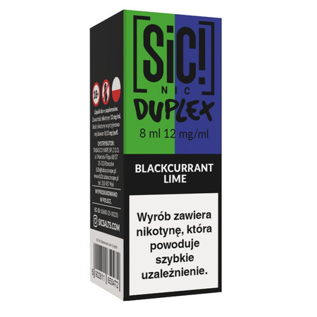 Liquid SIC! NIC 8ml - Blackcurrant Lime 12mg