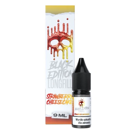 Longfill Dark Line Black Edition 9ml - STRAWBERRY CHEESECAKE