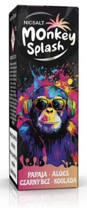 Liquid Monkey Splash Salt 10ml - Papaya, Aloes, Czarny Bez, Koolada 20mg